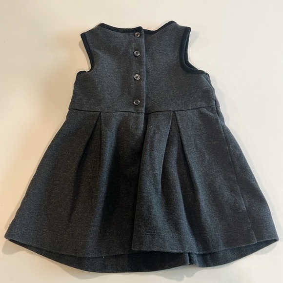 Janie and Jack - 12-18m, Gray Sleeveless A-Line Dress - Picture 2 of 4